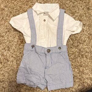Carter's White and Blue Kids Matching Set